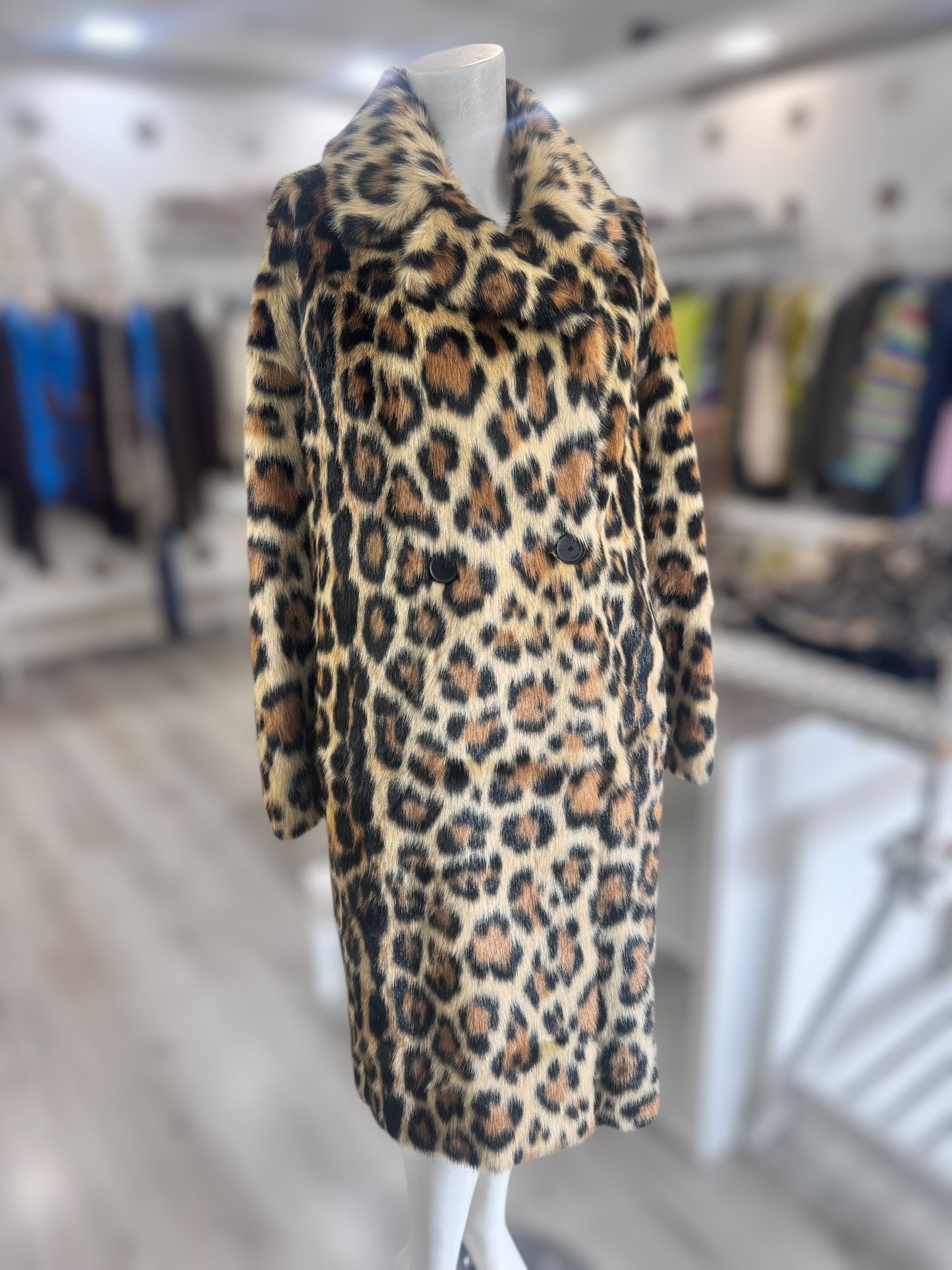 Cappotto maculato Liviana Conti doppiopetto