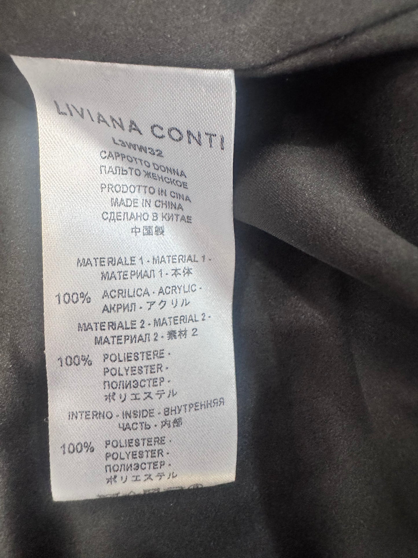 Cappotto maculato Liviana Conti doppiopetto