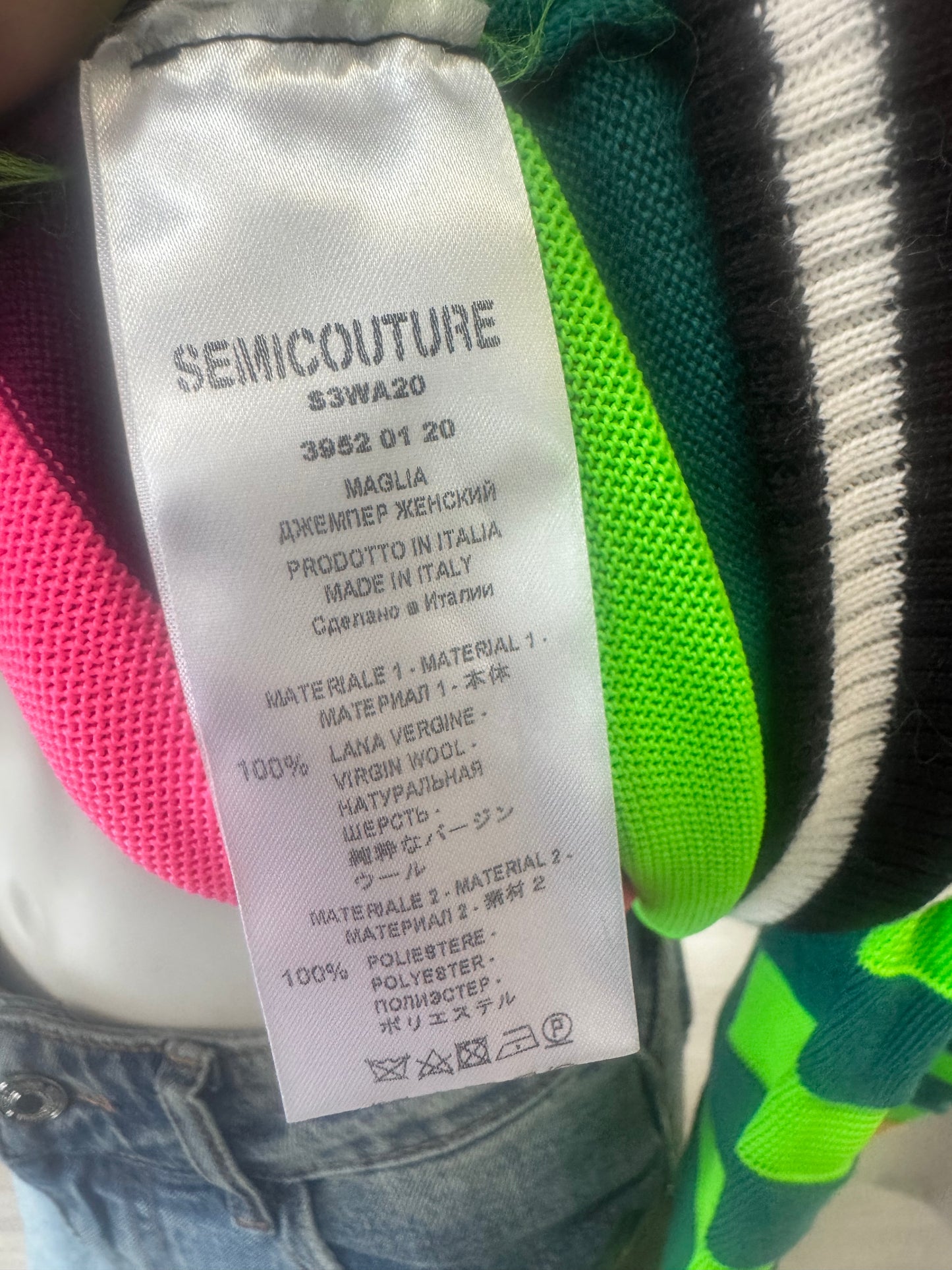 Maglia a righe multicolor SEMICOUTURE