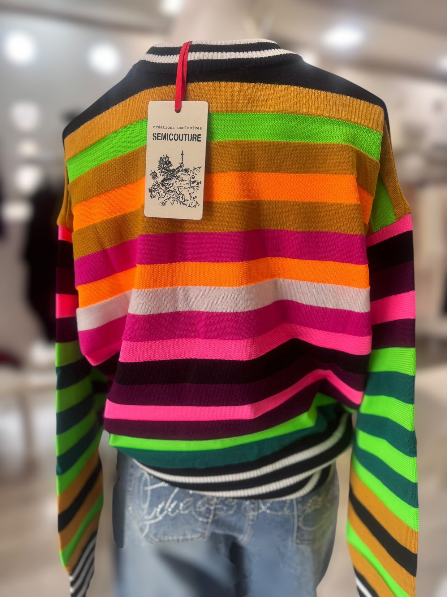Maglia a righe multicolor SEMICOUTURE
